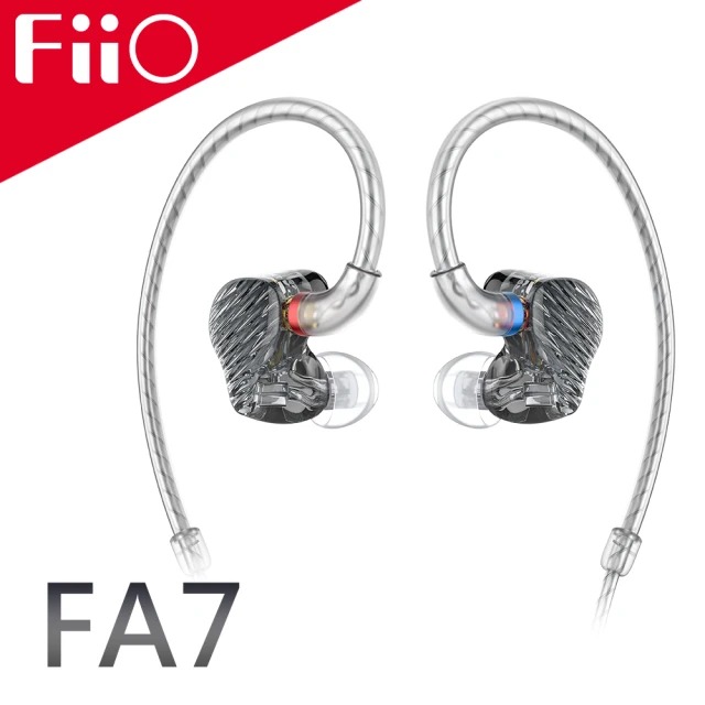 【FiiO】FA7 樓氏四單元動鐵MMCX單晶銅鍍銀可換線耳機◉80D026